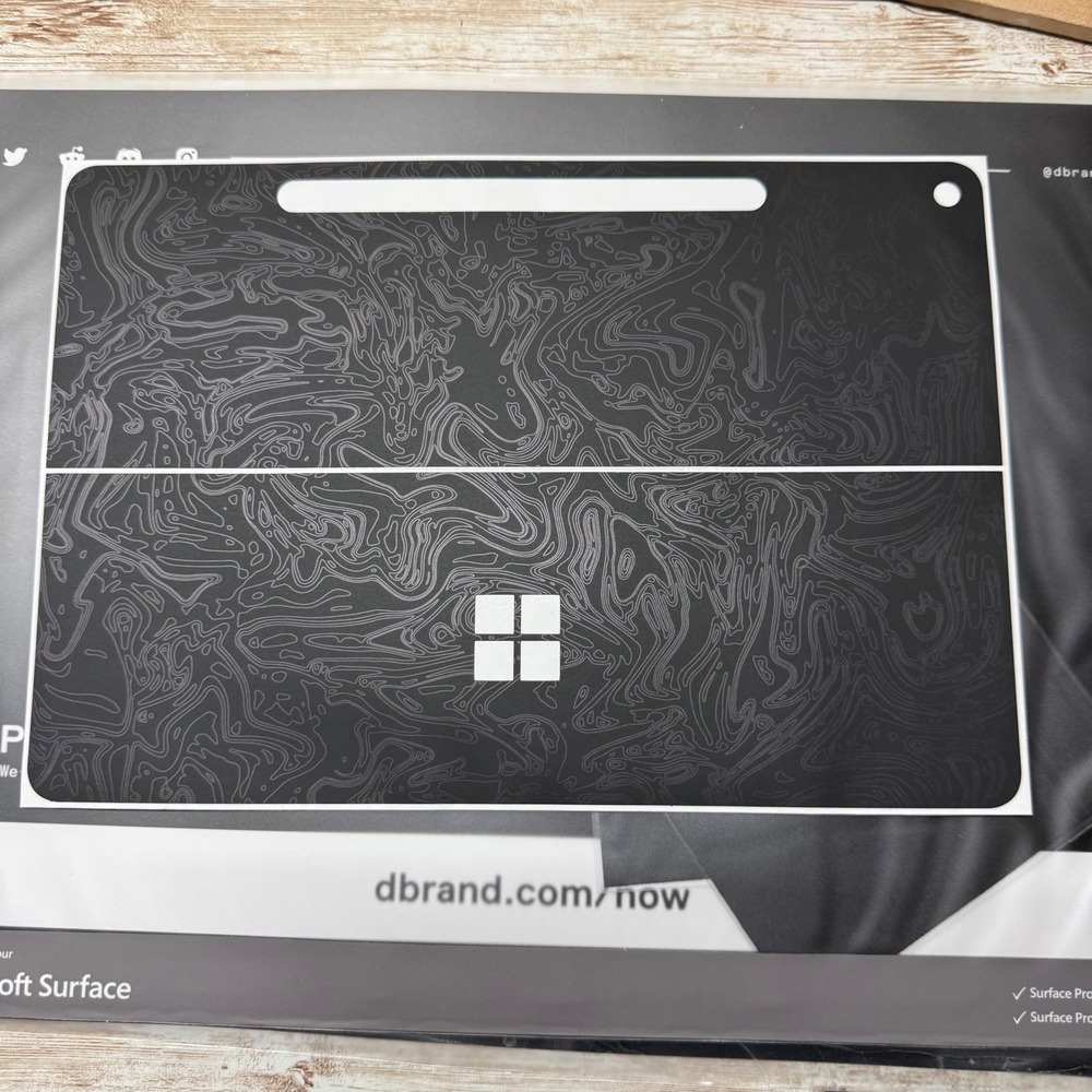 dbrand Laptop Skin Microsoft Surface Pro 1st Gen 12" Black Damascus Pattern Holo